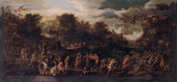 unknow artist Moses and the israelites with the ark